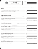 Form Tc-62ww - Worksheet For Tc-62w