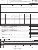 Form Mt-160 - Boxing And Wrestling Exhibitions Tax Return