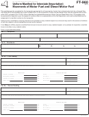Form Ft-960 - Uniform Manifest For Interstate (Importation) Movements Of Motor Fuel And Diesel Motor Fuel Printable pdf