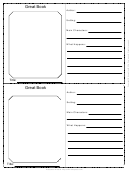 Great Book Activity Card Template
