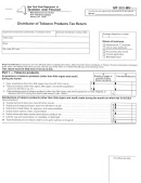 Form Mt-203-mn - Distributor Of Tobacco Products Tax Return