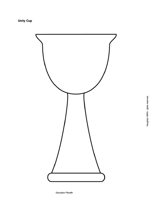 Unity Cup Template Printable pdf