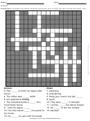 Level 5 Crossword Puzzle Template