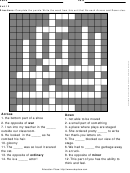 Level 5 Crossword Puzzle Template