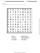 Safety Word Search Puzzle Template