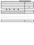 Form Tc-894 - Recurring Credit Card Charge Authorization