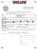 Form St-c 214-1 - Nonresident Contractor's Application For Authorization To Perform