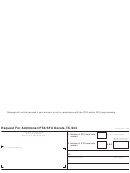 Form Tc-934 - Request For Additional Ifta/sfu Decals