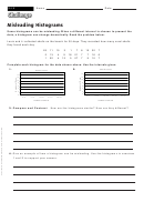 Misleading Histograms - Math Worksheet With Answers Printable pdf