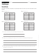 Functions - Function Worksheet With Answers