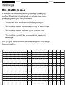 Mini Muffin Mania - Math Worksheet With Answers