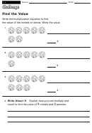 Find The Value - Math Worksheet With Answers