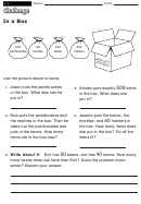 In A Box - Measurement Worksheet With Answers