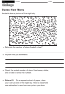 Guess How Many - Math Worksheet With Answers