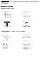 Visual Thinking - Geometry Worksheet With Answers