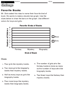 Favorite Books - Math Worksheet With Answers