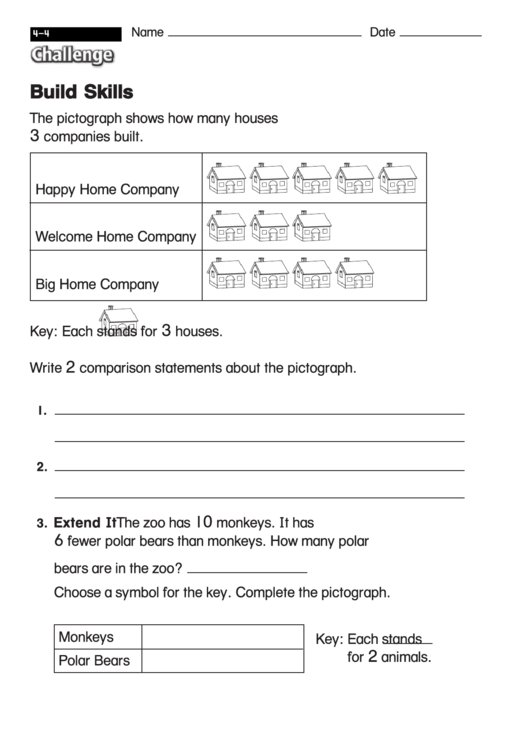 Build Skills - Math Worksheet With Answers Printable pdf