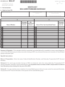 Form 41a720nol-cf (10-12) - Kentucky Nol Carryforward Schedule