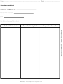 Numbers At Work Activity Sheet