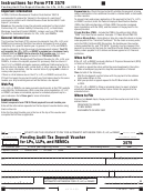 California Form 3579 - Pending Audit Tax Deposit Voucher For Lps, Llps, And Remics
