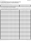 Form 4580 - Business Tax Unitary Business Group Combined Filing Schedule For Standard Members - 2014