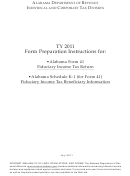 Alabama Form 41 Instructions - Fiduciary Income Tax Return - 2011