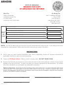 Form Ar4506 - Request For Copy Of Arkansas Tax Returns