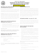 Fillable Form Ar1000es - Estimated Tax For Individuals - 2011 Printable pdf