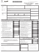 Form 725 - Kentucky Single Member Llc Individually Owned Llet Return - 2013