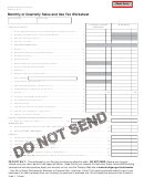 Form 3862 - Monthly Or Quarterly Sales And Use Tax Worksheet