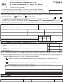 Form It-2664 - Nonresident Cooperative Unit Estimated Income Tax Payment Form - 2015