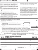 California Form 3563 (541) - Payment For Automatic Extension For Fiduciaries - 2013