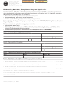 Form Ftb 4827 - Withholding Voluntary Compliance Program Application