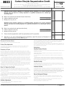Form 8933 - Carbon Dioxide Sequestration Credit - 2013