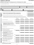 Fillable Form M15np - Additional Charge For Underpayment Of Estimated Tax - 2014 Printable pdf