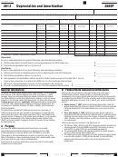 California Form 3885p - Depreciation And Amortization - 2013