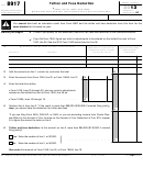 Fillable Form 8917 - Tuition And Fees Deduction - 2013 Printable pdf