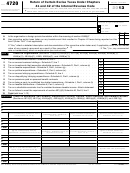 Fillable Form 4720 - Return Of Certain Excise Taxes Under Chapters 41 And 42 Of The Internal Revenue Code - 2013 Printable pdf