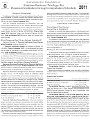 Schedule G Instruction - Alabama Business Privilege Tax Financial Institution Group Computation Schedule - 2011