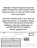 Form 500v - Virginia Corporation Income Tax Payment Voucher