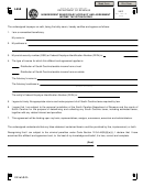 Form I-41 - Nonresident Beneficiary Affidavit And Agreement Income Tax Withholding