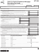Form Ct-43 - Claim For Special Additional Mortgage Recording Tax Credit - 2014 Printable pdf