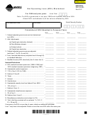Form Nol-pre-99 - Net Operating Loss (nol) Worksheet