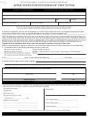 Form Rpd-41096 - Application For Extension Of Time To File