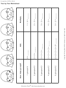 Two By Two Addition / Multiplication Worksheet