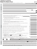 Form M706 - Minnesota Estate Tax Return - 2014