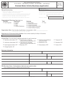 Fillable Form Tc-301 - Bonded Motor Vehicle Business Application Printable pdf