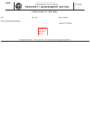 Form Pt-310 - Property Assessment Notice