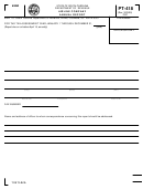 Form Pt-418 - Airline Company Annual Report