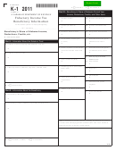 Form 41 - Schedule K-1 - Fiduciary Income Tax Beneficiary Information - 2011
